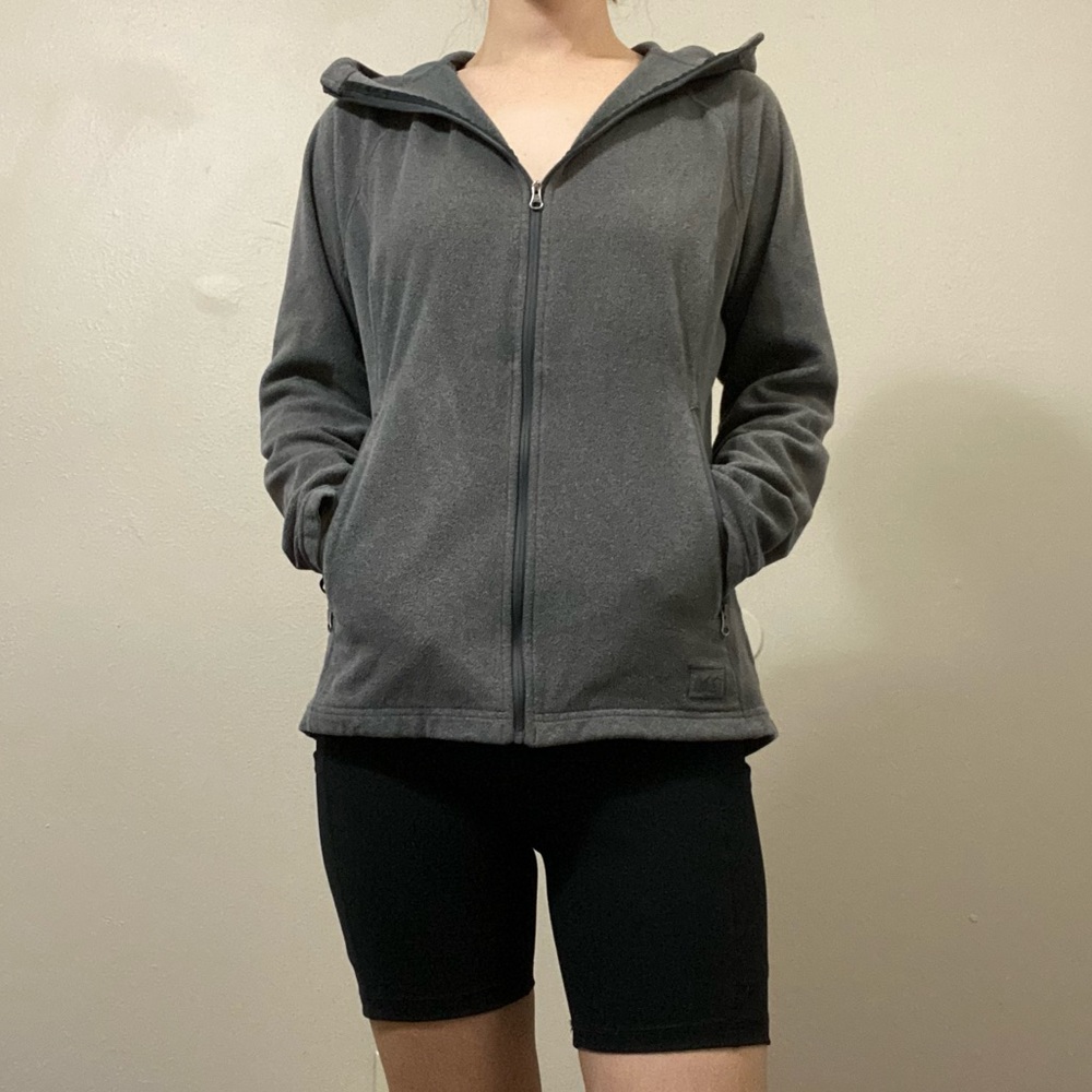 REI fleece zip up hoodie